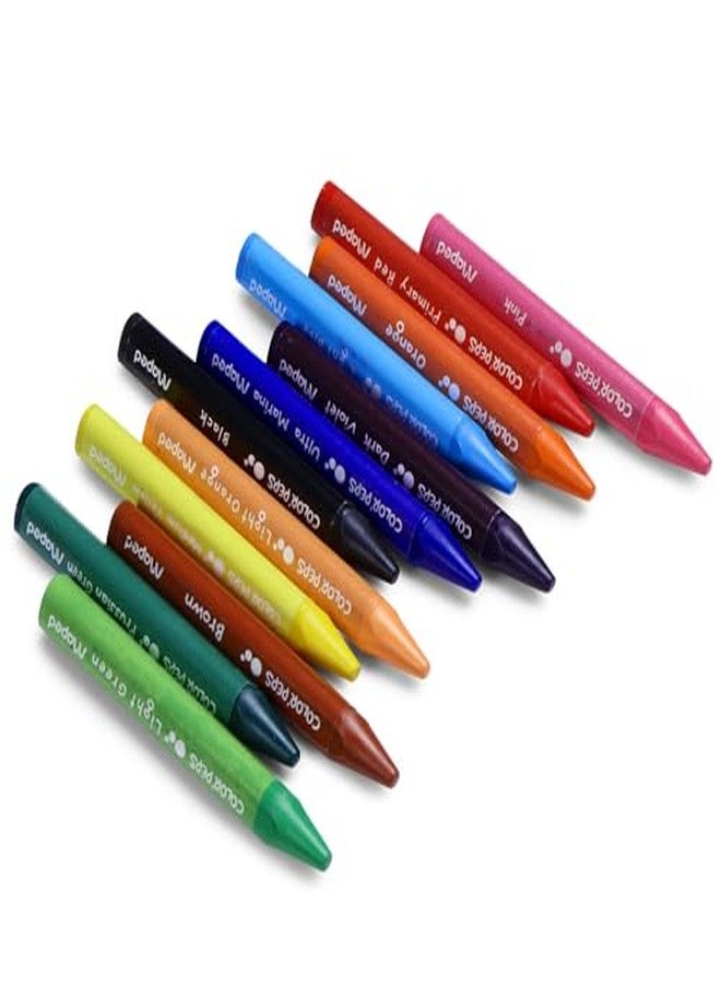 Maped Kids Playing kit|Modelling Dough 6colors & Wax Crayons 12Shades |Safe and Non-Toxic for Children - Image 4